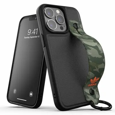 ADIDAS OVITEK ALI OVITEK NA TRAK ZA ROKO IPHONE 13 PRO/13 ČRNO-ZELEN