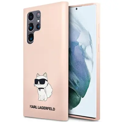 SILIKONSKI OVITEK CHOUPETTE KARL LAGERFELD ZA SAMSUNG GALAXY S23 ULTRA ROZA
