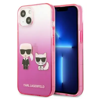 KARL LAGERFELD TRDA ETUI ZA IPHONE 13 MINI 5.4 ROZA GRADIENT CASE IKONIK
