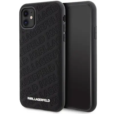 OVITEK PREŠIT K KARL LAGERFELD ZA IPHONE 11 XR ČRN OVITEK