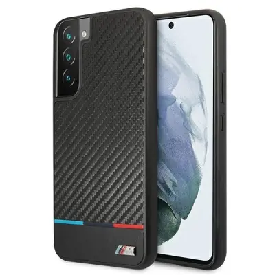 ETUI BMW M COLLECTION TRIANGLES NA SAMSUNG GALAXY S22+ - CZARNE