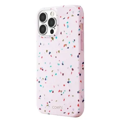 OVITEK UNIQ COEHL TERRAZZO ZA IPHONE 13 PRO 13 ROZA