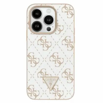 GUESS NOVI OVITEK TRIKOTNIK 4G ZA IPHONE 16 PRO BEL OVITEK