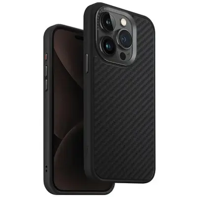UNIQ KEVA MAGCLICK OVITEK ZA POLNILO ZA IPHONE 15 PRO ČRN