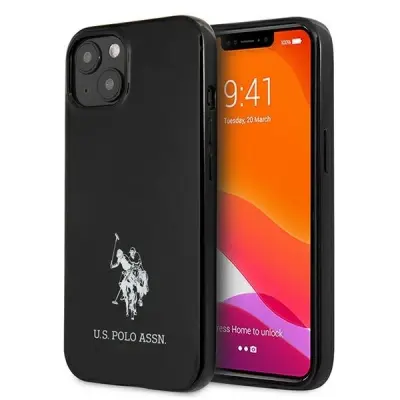 PRIMER ZDA POLO ASSN. OVITEK HORSES LOGO CASE ZA IPHONE 13 ČRN