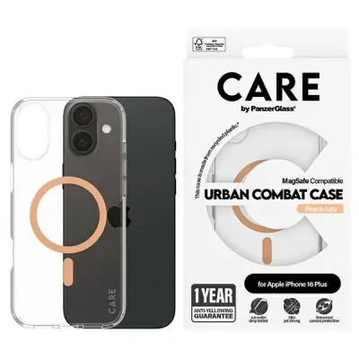 CARE BY PANZERGLASS FLAGSHIP OVITEK Z ZA MAGSAFE ZA IPHONE 16 PLUS ORANŽEN
