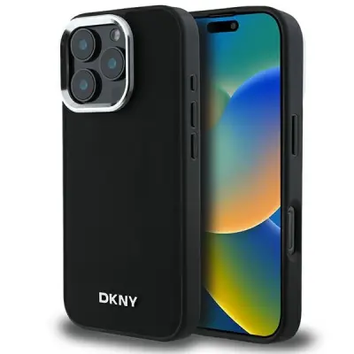 DKNY PLAIN SILVER LOGO MAGSAFE CASE OVITEK ZA IPHONE 16 PRO MAX