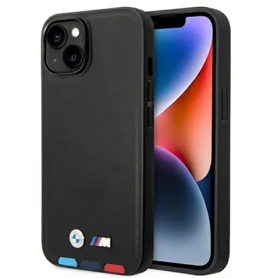 USNJENI OVITEK BMW TRIKOLOR STAMP ZA MAGSAFE ZA IPHONE 14 OVITEK