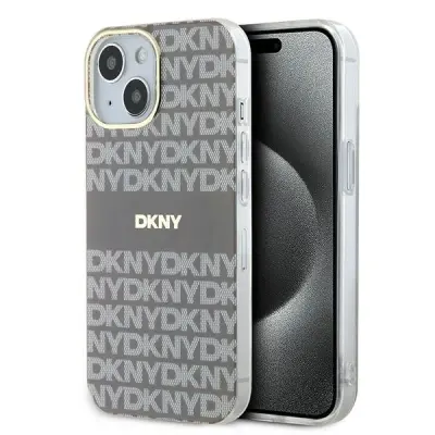 DKNY IML MONO & STRIPE OVITEK ZA MAGSAFE ZA IPHONE 15 14 13 BEŽ OVITEK