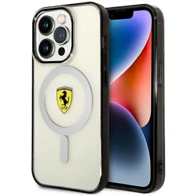 FERRARI OUTLINE OVITEK ZA MAGSAFE ZA IPHONE 14 PRO PROZOREN OVITEK