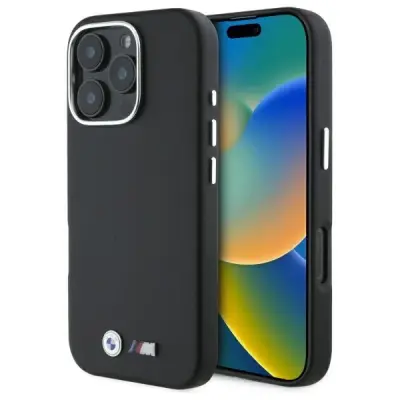 BMW M SMOOTH FULL WRAPPED METAL OVITEK ZA MAGSAFE ZA IPHONE 16 PRO MAX ČRNO