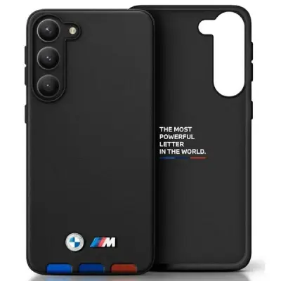 BMW USNJENI OVITEK STAMP TRICOLOR ZA SAMSUNG GALAXY A54 ČRN