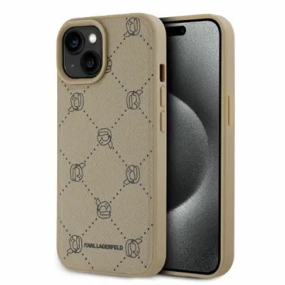 ETUI KARL LAGERFELD ZA MAGSAFE KARL HEAD ZA IPHONE 15 OVITEK BEŽ