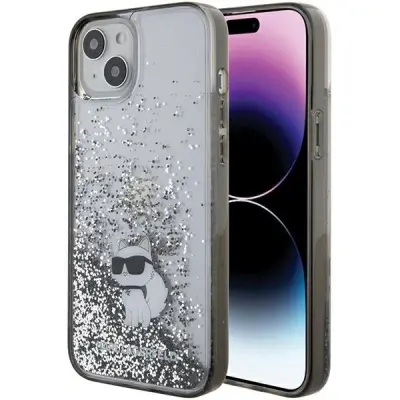 OVITEK CHOUPETTE S TEKOČIM BLEŠČICAMI KARL LAGERFELD ZA IPHONE 15 PLUS