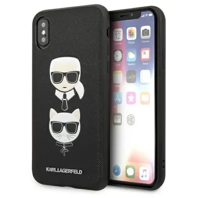 KARL LAGERFELD KLHCI65SAKICKCBK HARDCASE SAFFIANO ZA IPHONE XS MAX ČRNA