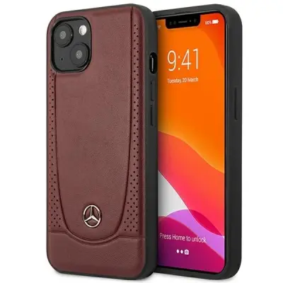 MERCEDES OVITEK USNJEN OVITEK URBAN BENGALE ZA IPHONE 15 RDEČ