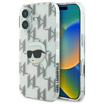 KARL LAGERFELD ETUI KARL HEAD ELEKTROPLATIRAN ZA IPHONE 16 PROZOREN