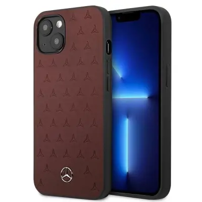 USNJEN OVITEK MERCEDES HARDCASE ZVEZDE ZA IPHONE 13 MINI 5,4 INČ RDEČ