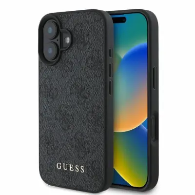 GUESS OVITEK 4G CLASSIC ZA IPHONE 16 OVITEK ZA TELEFON ČRN