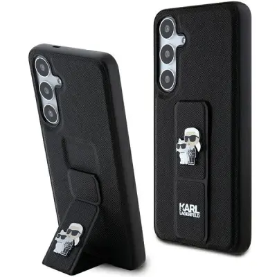 KARL LAGERFELD GRIPSTAND SAFFIANO OVITEK ZA SAMSUNG GALAXY S24+ ČRN