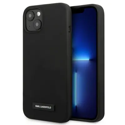 KARL LAGERFELD KLHCP13SSLMP1K IPHONE 13 MINI 5,4 HARDCASE CZARNY/BLACK SILICONE PLAQUE