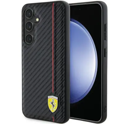 FERRARI CARBON PRINTED LINE CASE OVITEK ZA SAMSUNG GALAXY S24+