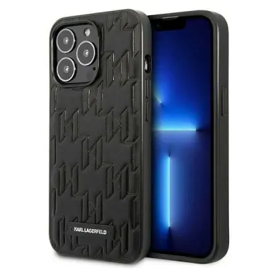 OVITEK PLAKETA MONOGRAM KARL LAGERFELD ZA IPHONE 13 PRO ČRN