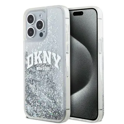 OVITEK DKNY LIQUID GLITTER BIG LOGO CASE OVITEK ZA IPHONE 15 PRO MAX BEL