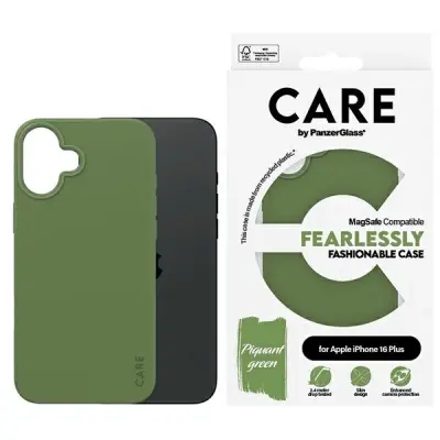 CARE BY MODNI OVITEK PANZERGLASS ZA MAGSAFE ZA IPHONE 16 PLUS ZELEN