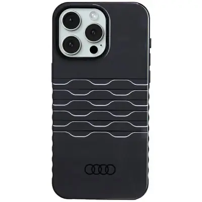 OVITEK AUDI IML DO MAGSAFE ZA IPHONE 15 PRO MAX ČRN