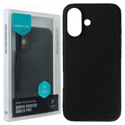 NILLKIN ETUI CASE OBUDOWA POKROWIEC FUTERAŁ PLECKI DO IPHONE 16 CZARNE
