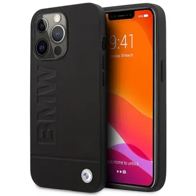 OVITEK ODTISK LOGOTIPA BMW SIGNATURE ZA MAGSAFE ZA IPHONE 14 PRO MAX ČRN