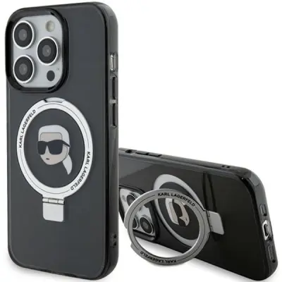 KARL LAGERFELD ETUI RING STOJALO KARL HEAD MAGSAFE ZA IPHONE 15 PRO MAX