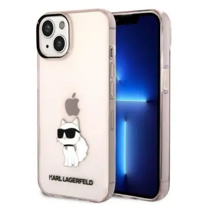 OVITEK KARL LAGERFELD IKONIK CHOUPETTE ZA IPHONE 14 OVITEK ROZA