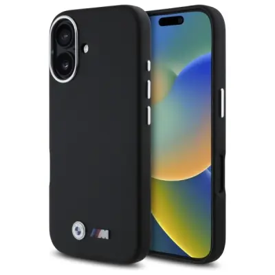 BMW M SMOOTH FULL WRAPPED METAL OVITEK ZA MAGSAFE ZA IPHONE 16 ČRNO