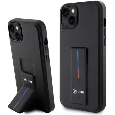 OVITEK BMW GRIP HOT STAMP CASE ZA IPHONE 14 PLUS ČRN