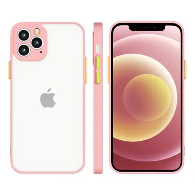 HURTEL SILIKONSKI OVITEK POLPROZOREN ZA IPHONE 11 PRO ROZA