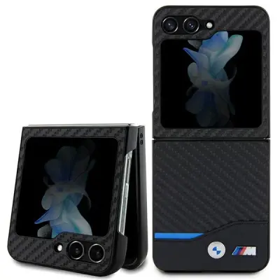 USNJENI OVITEK BMW CARBON ZA SAMSUNG GALAXY Z FLIP 5 ČRN