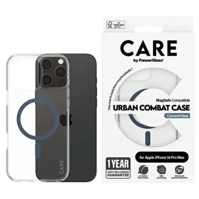 CARE BY PANZERGLASS FLAGSHIP OVITEK ZA MAGSAFE ZA IPHONE 16 PRO MAX MODRA
