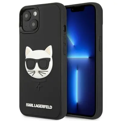 KARL LAGERFELD KLHCP13SCH3DBK 13 MINI 5,4 CZARNY/BLACK HARDCASE 3D RUBBER CHOUPETTE