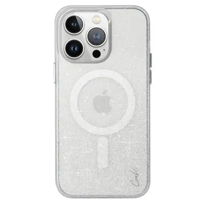 UNIQ COEHL LUMINO MAGNETNI POLNILNI OVITEK ZA IPHONE 15 PRO SREBRN