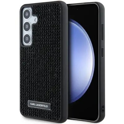 OVITEK KARL LAGERFELD KOVINSKI LOGO S RHINESTONOM ZA SAMSUNG GALAXY S24+