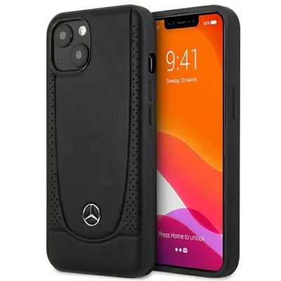 USNJENI OVITEK MERCEDES URBAN ZA IPHONE 15 PLUS ČRN