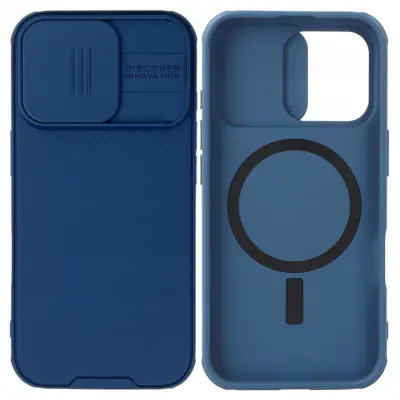 NILLKIN CASE OVITEK OHIŠJE ETUI ZA IPHONE 16 PRO MODRA