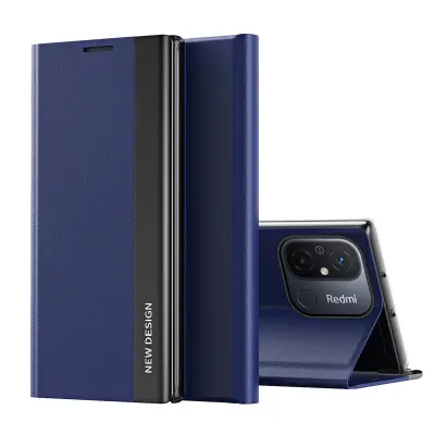 Etui s preklopom in stojalom za Xiaomi Redmi Note 12 Pro+ Sleep Case Pro, moder