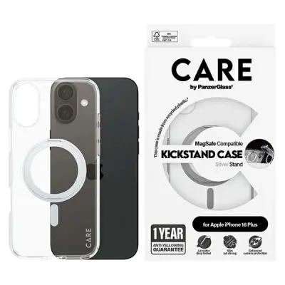 OVITEK CARE BY PANZERGLASS KICKSTAND ZA MAGSAFE ZA IPHONE 16 PLUS SREBRN