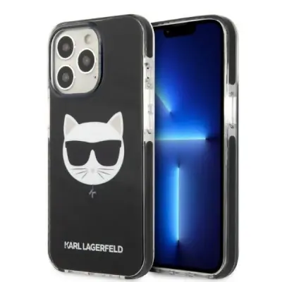KARL LAGERFELD CHOUPETTE HEAD OVITEK ZA IPHONE 13 PRO MAX ČRN