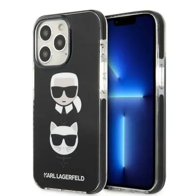 KARL LAGERFELD KARL&CHOUPETTE HEAD OVITEK ZA IPHONE 13 PRO ČRNA