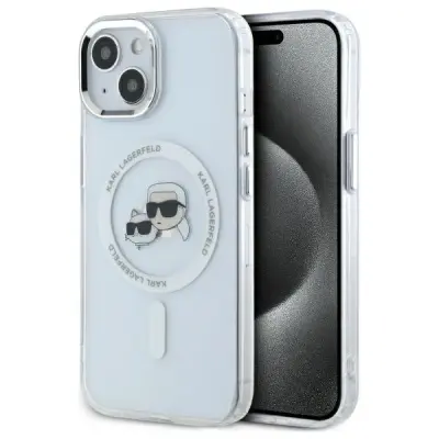 KARL LAGERFELD IML KOVINSKI OVITEK KARL&CHOUPETTE ZA MAGSAFE ZA IPHONE 14 BEL