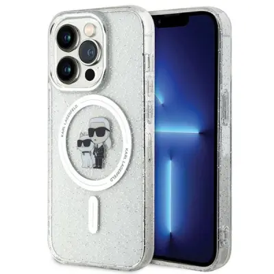 OVITEK MAGSAFE Z BLEŠČICAMI KARL LAGERFELD ZA IPHONE 15 PRO PROZOREN